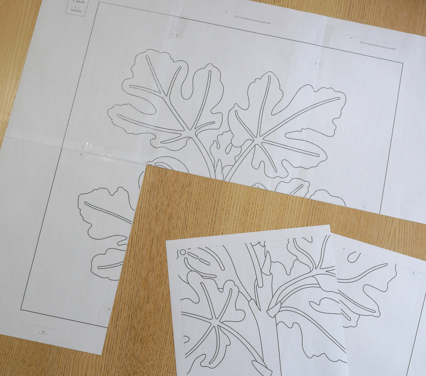 Fig Botanical 16" - PDF Pattern