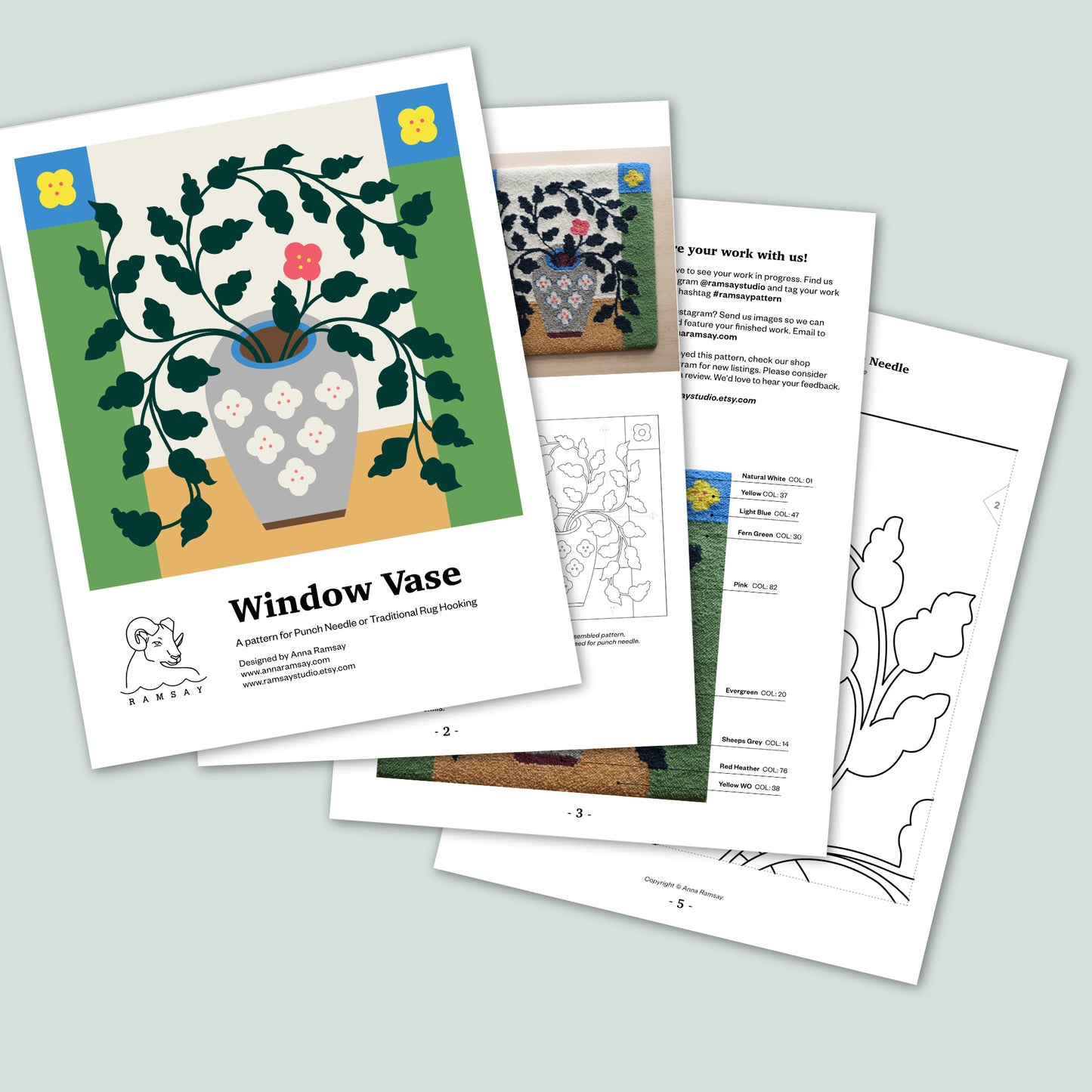 Window Vase 16" - PDF Pattern