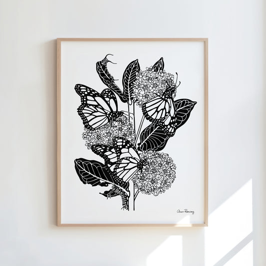 Milkweed & Monarch